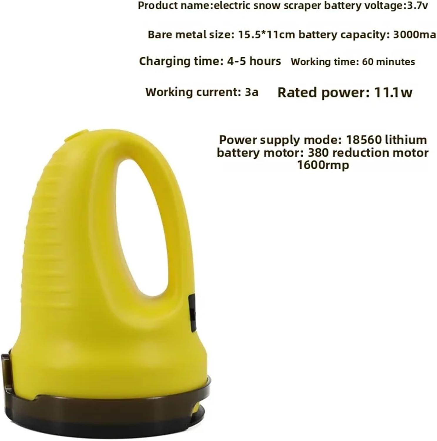 Electric Multi-Functional Car Windshield Wiper Ice Snow Remover Ice Remover Defroster Winter(Black)