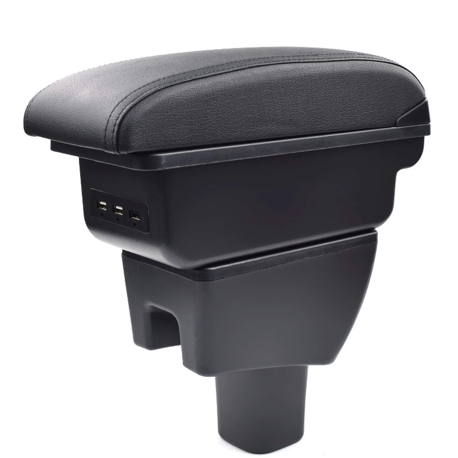 For Toyota Wigo, car armrest box leather arm rest abs storage box decoration accessories car-styling center central console