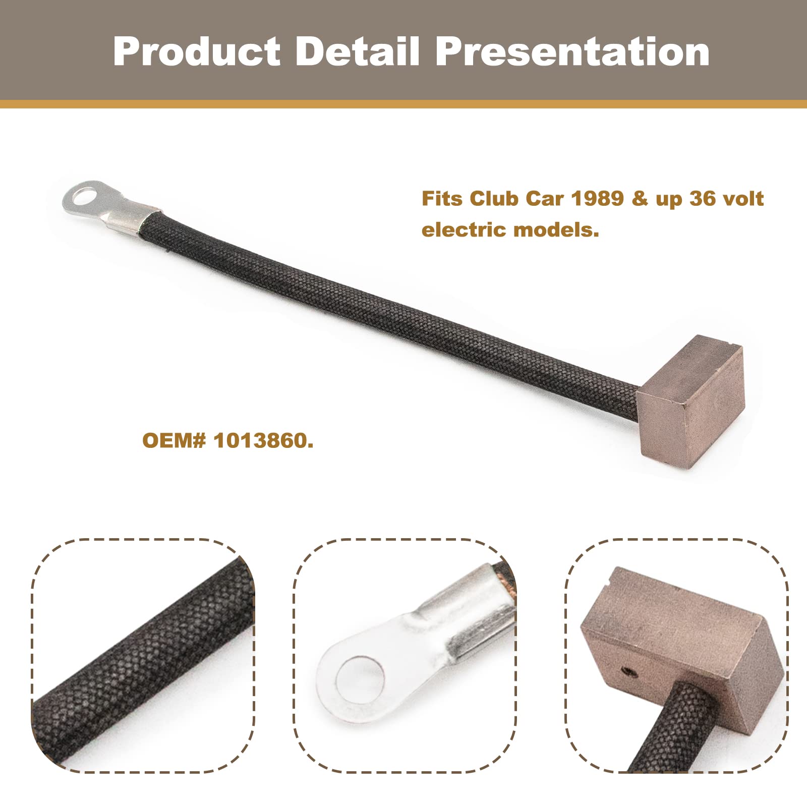 CLUBRALLY V-Glide Wiper Brush Fits Club Car DS 1989-Up Replaces 1013860