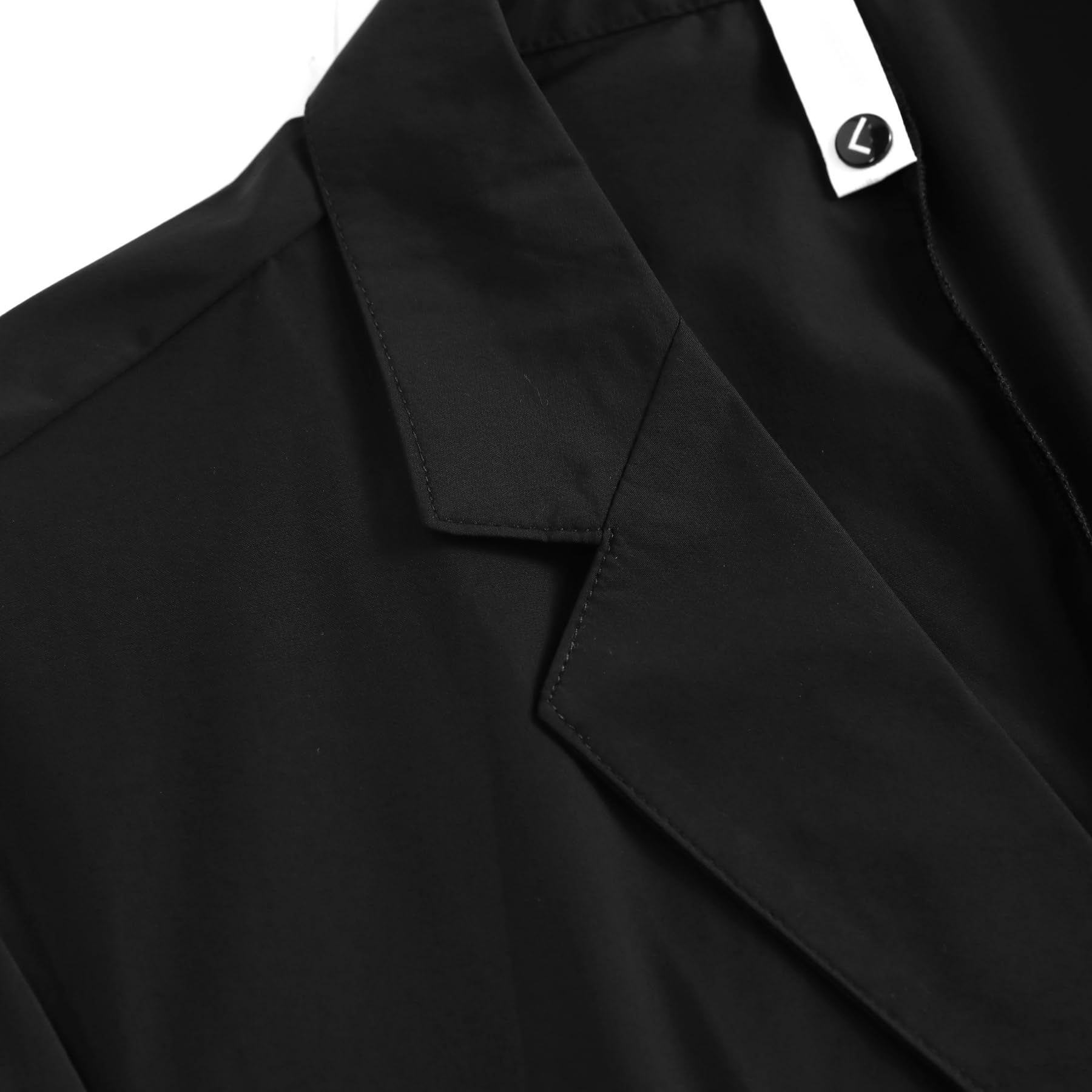 YFFUSHI Blazer de Hombre Chaqueta Casual Seda Hielo Refrescante 2 Botones Solapas de Muesca