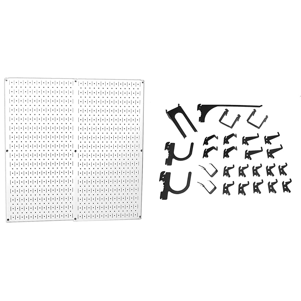 Wall Control Metal Pegboard and Deluxe Hook Kit