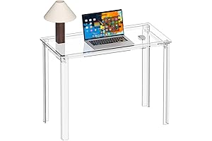 HMYHUM Acrylic Desk: Maximize Productivity in Style