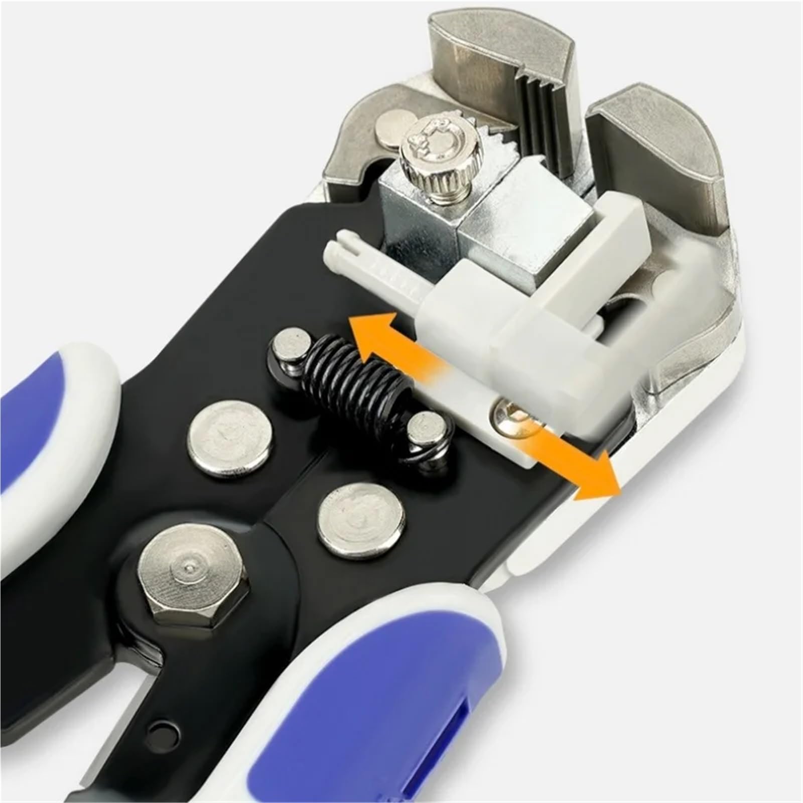 1 alicate pelacables automático ajustable, multifuncional, herramienta manual for terminales.(Gray)