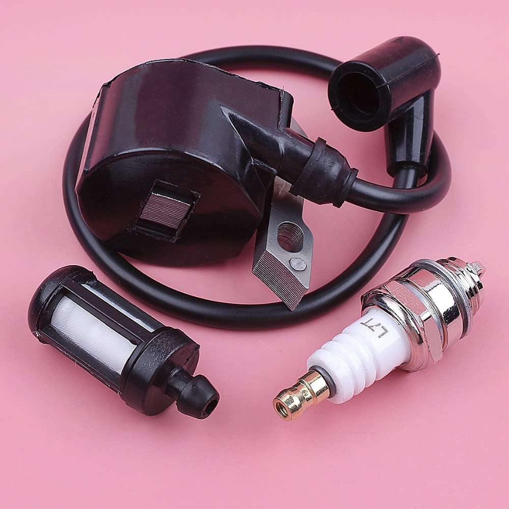 Herramienta Kit de filtro de combustible de bujía de bujía de bujía de encendido for stihl 015 01 5AV 015L Herramienta de jardín de motosierras Parte de repuesto de repuesto Componentes