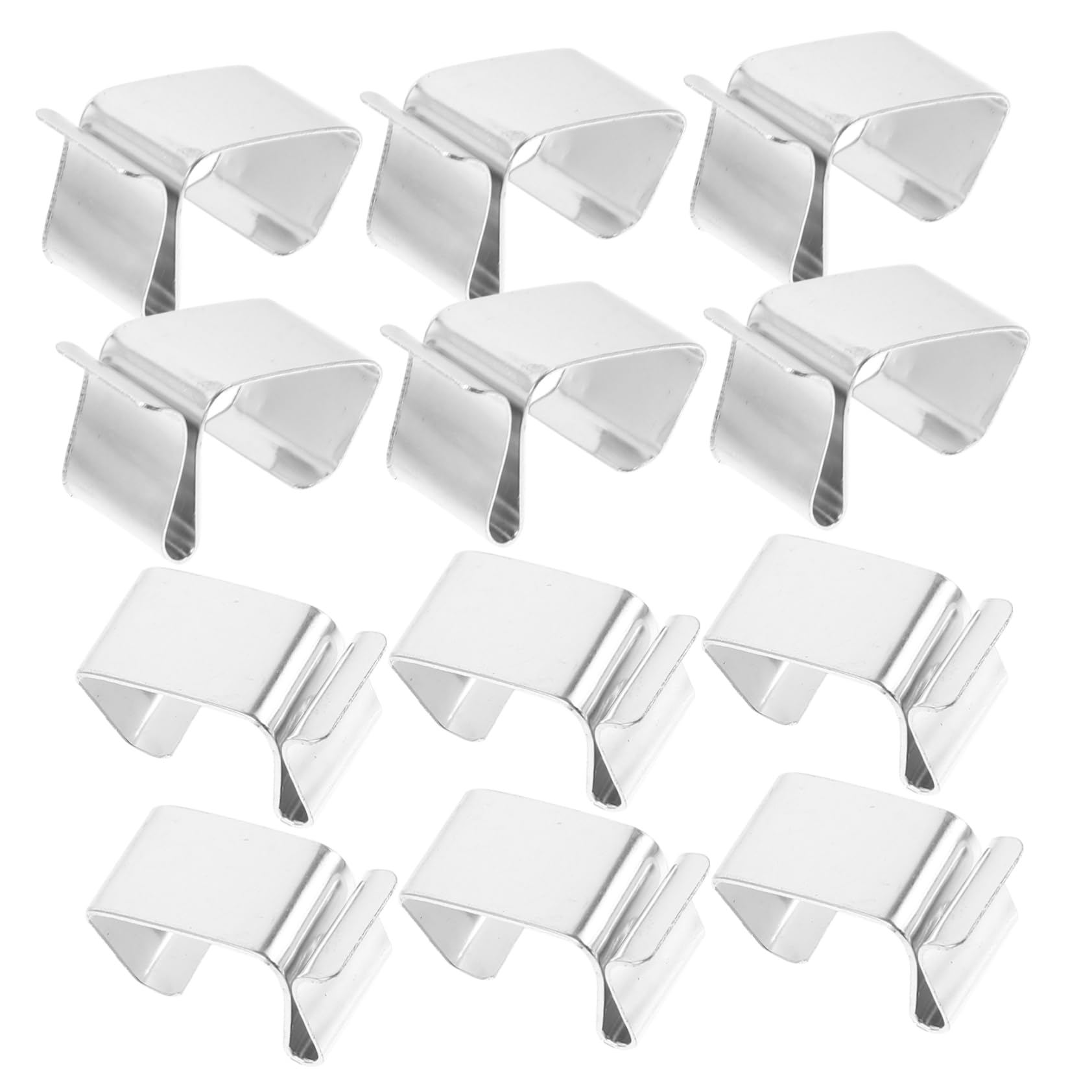HOMSFOU 250piezas Ganchos De Metal Para Luces Navideñas Clips Resistentes Para Decoraciones De Fiesta y Jardín Para Colgar Luces Exteriores y Adornos De Navidad