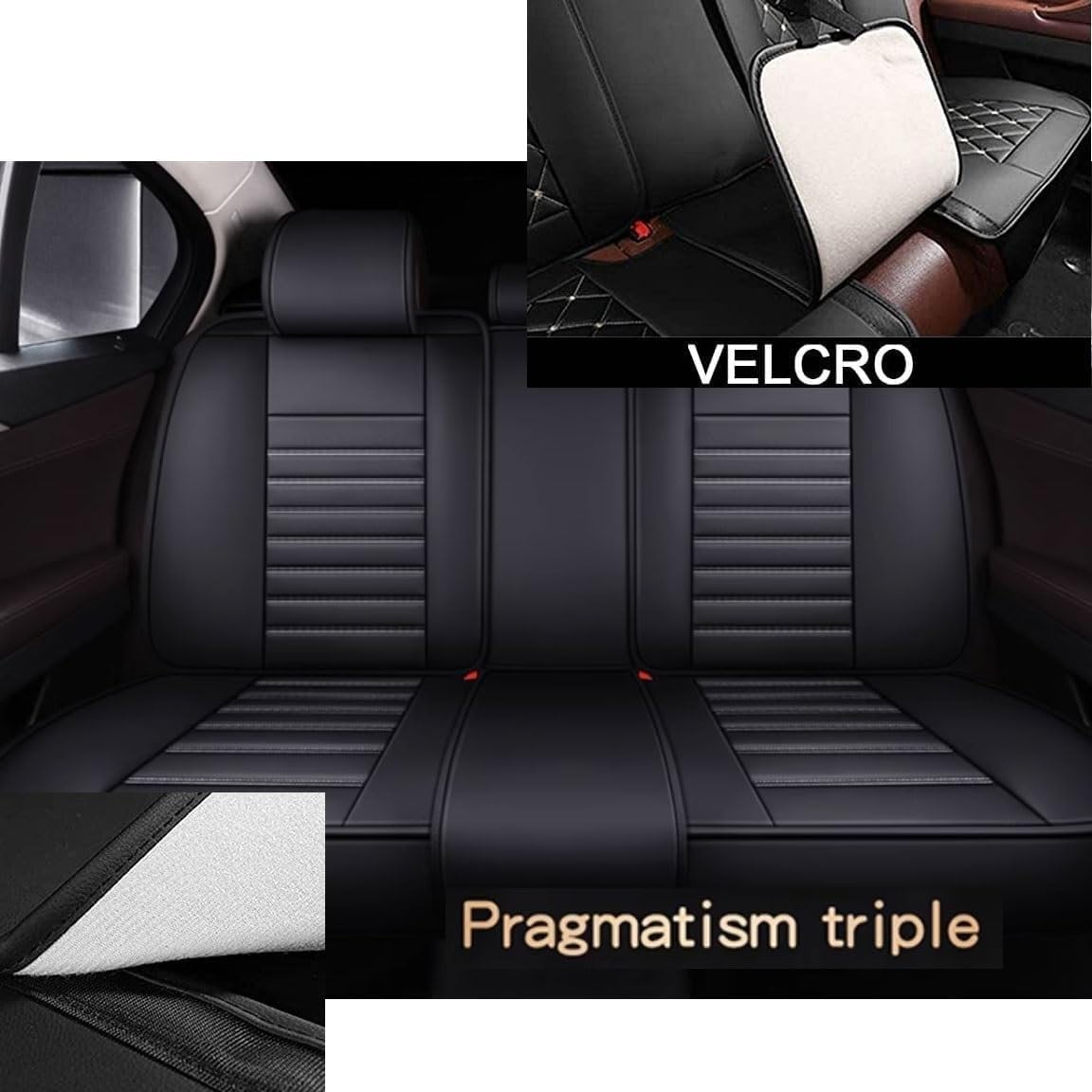 Funda de Asiento de Coche para Nissan Cedric Saloon(1991-1995),5 Piezas - Piel Sintética Premium​,Protección Completa, Antideslizante, Resistente a arañazos y Manchas, fácil Limpieza