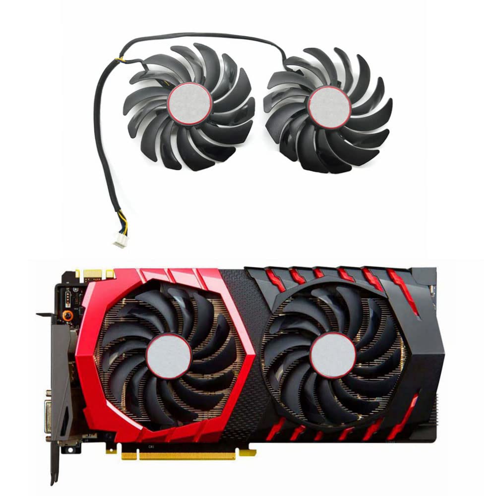 Ventilateur De Carte Graphique RAKSTORE 95 Mm - Compatible MSI GTX 1060/1070/1070Ti/1080/1080Ti ARMOR - Connecteur 4 Broches