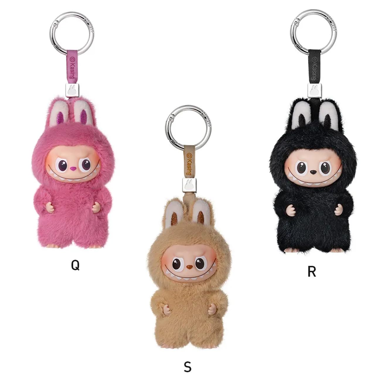 POP MART The Monster Pin For Love Series - Colgante de peluche (N-Z) Popmart Mini Labubu Rabubu 4.0 Love Mini Love Llavero en línea, juguete de peluche para regalo