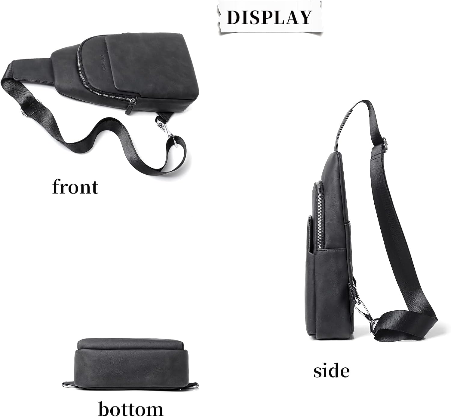 FSD.WG sling Backpack for Men Chest Bag Crossbody Shoulder Bags Travel Bag Purse for Men with Water Resistant