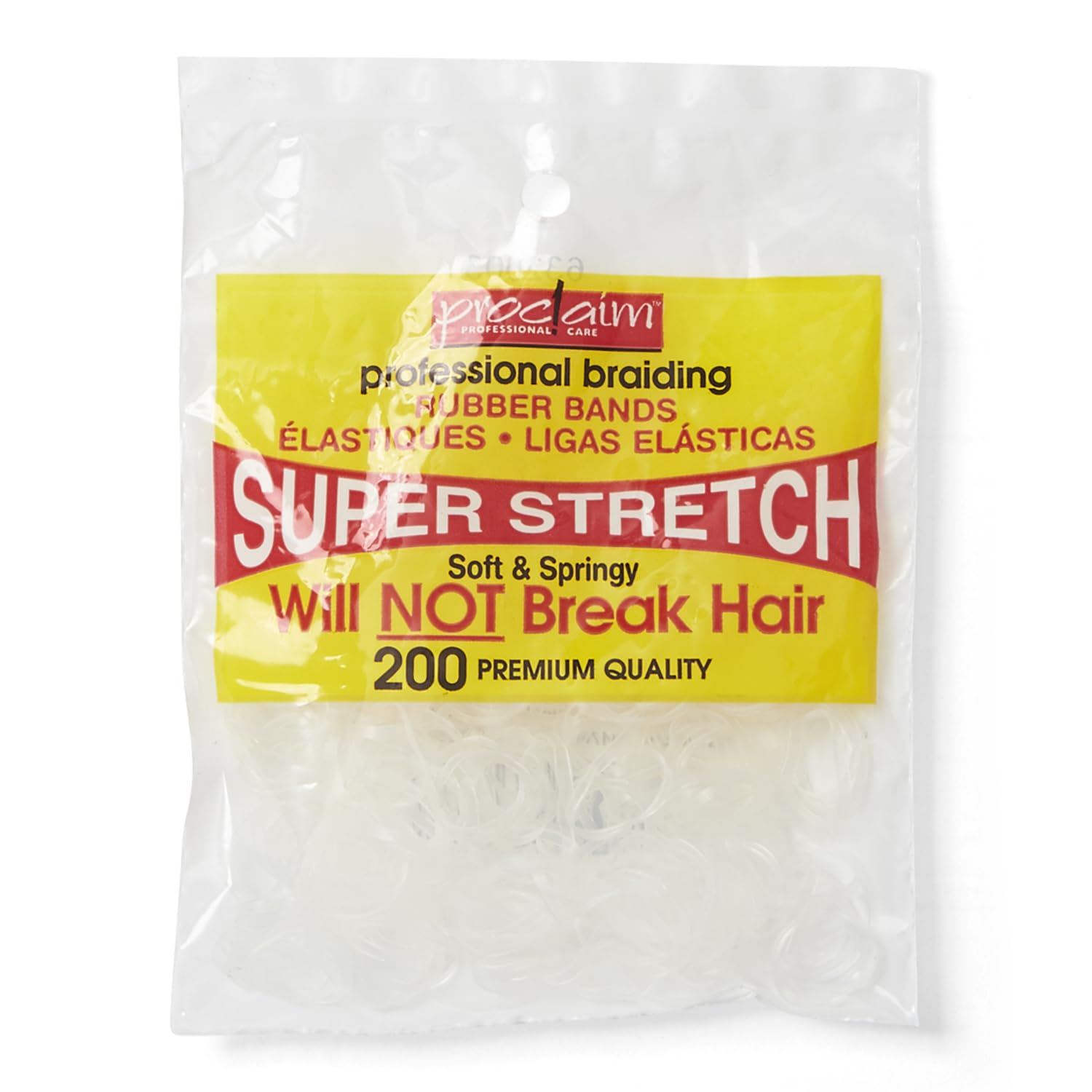 Proclaim Rubber Bands Clear 250 Pack