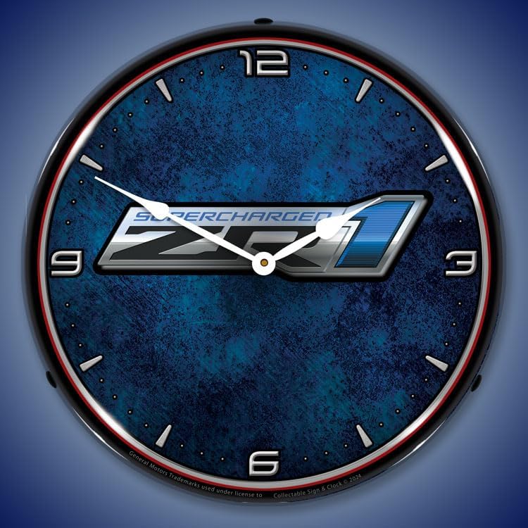 Corvette ZR1-Backlit LED Lighted Clock