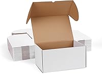 Vista 22 de ZBEIVAN Cajas de envío pequeñas negras de 8 x 6 x 4, 20 paquetes de cajas de cartón corrugado para embalaje de regalos de pequeñas empresas con tapas