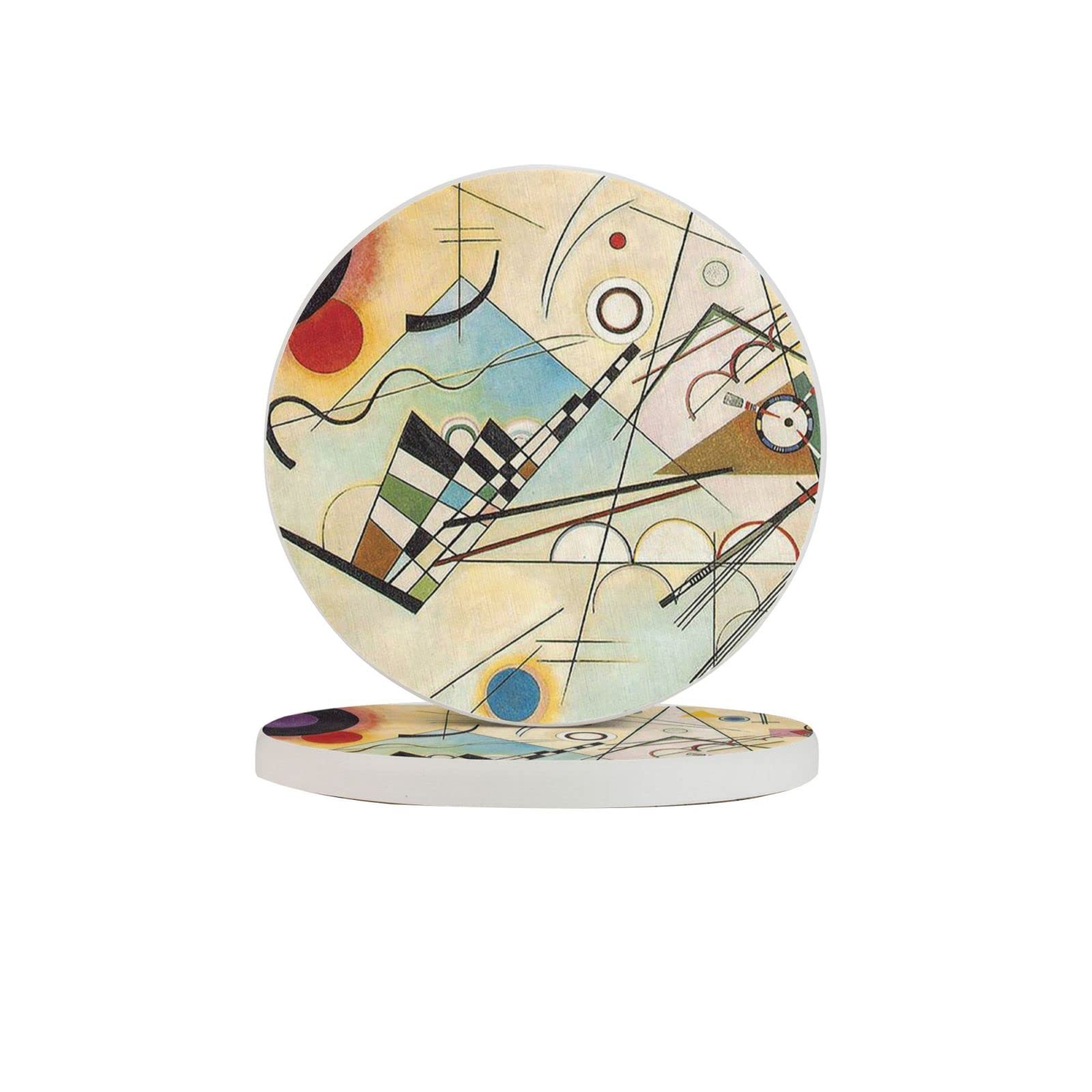 Composition Four Pieces Drink Coaster for Tabletop Protection Place Mats for Home Decor