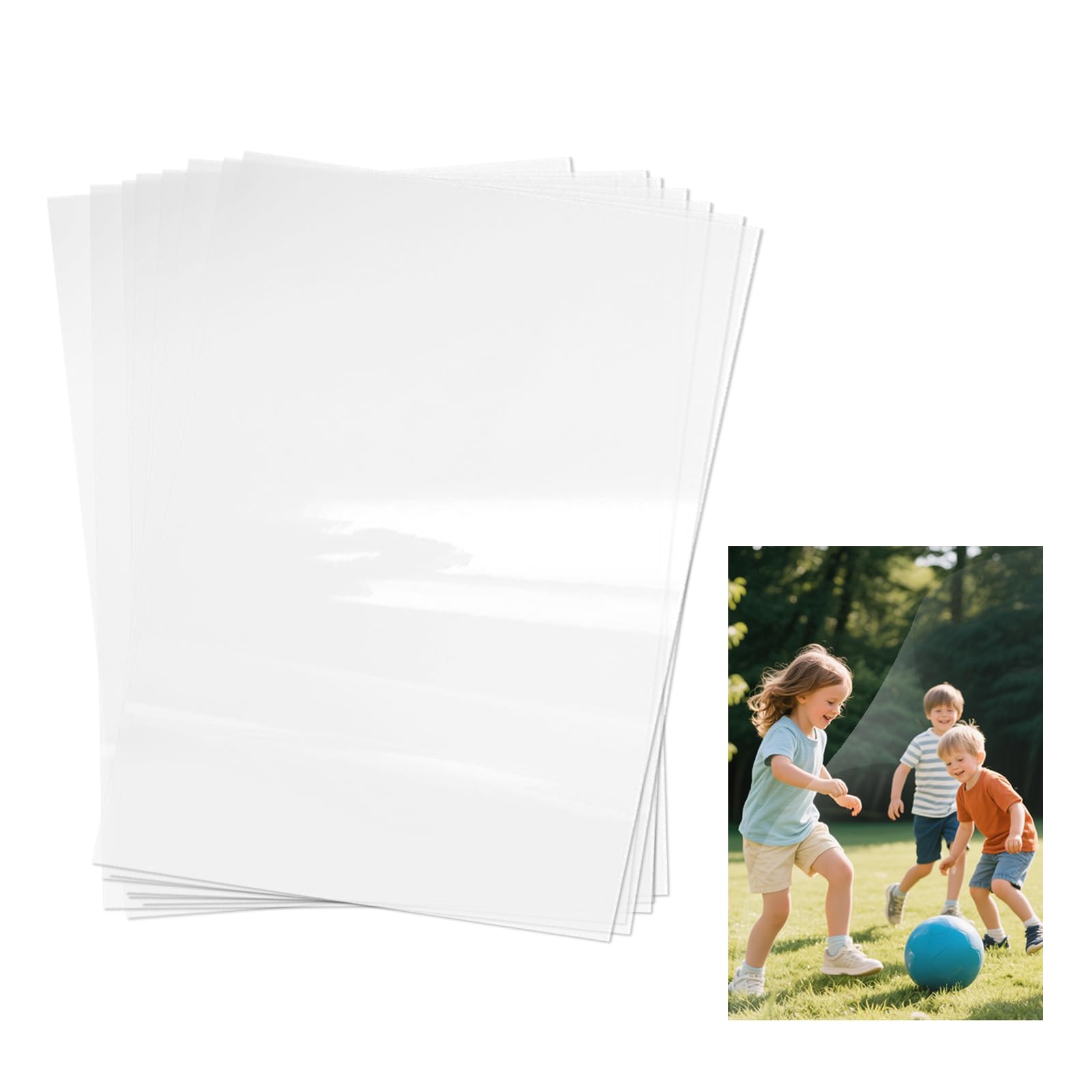 Self Adhesive Laminating Pouches A4 20PCS No Heat Needed Cold Seal Protective Film Sheets
