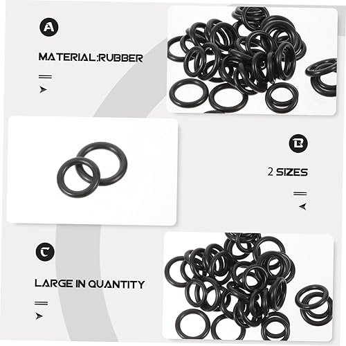 Miniatura 9 de GANAZONO 80 piezas de junta tórica de alta presión Kit de vástago de lavado Suministros de sellado de arandela Anillo de sello de goma Ojales de