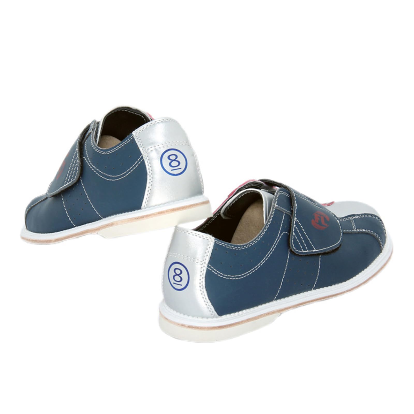 JiuQing Bowlingschuhe Herren Damen Kinder Bowling-Trainingsschuhe Für Anfänger Wildleder Gleitsohle Schnürschuh Slip-On-Sportschuhe