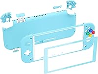 Vista 2 de eXtremeRate Heaven Blue DIY Replacement Shell for Nintendo Switch Lite, NSL Handheld Controller Housing with Screen Protector, Custom Case Cover for