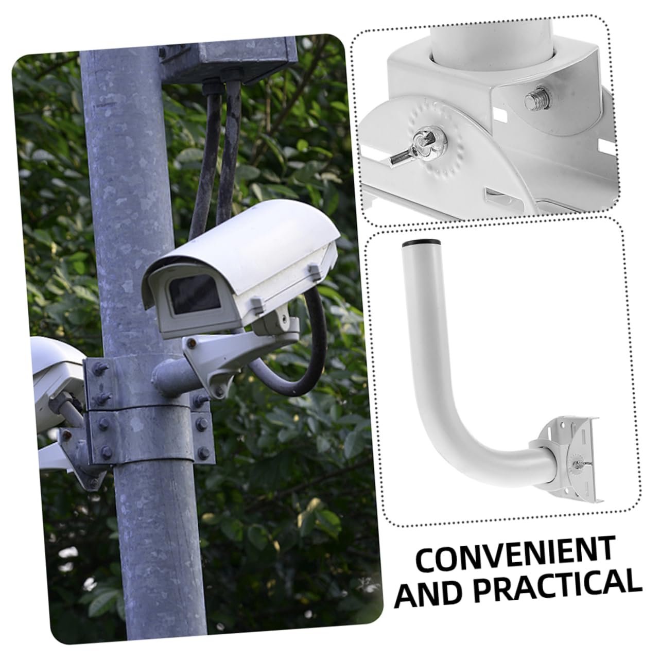 Gatuida 4pezzi Antenna Mounting Pole Inossidabile Per Installazione Esterna Per Rete Wireless e Sistemi Di Monitoraggio