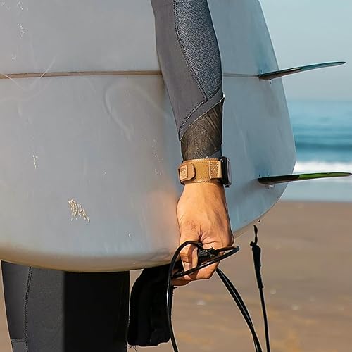 Vista 117 de Nereides Correa deportiva de nailon resistente con diseño de bucle tejido compatible con correa de Apple Watch, para iWatch de 1.65, 1.73, 1.77