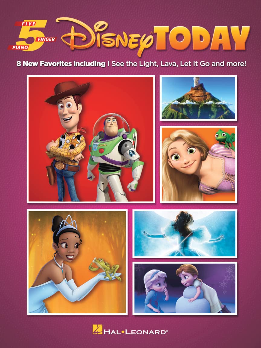 Disney Today: Five Finger Piano Songbook: Five Finger Piano - 8 New Favorites B