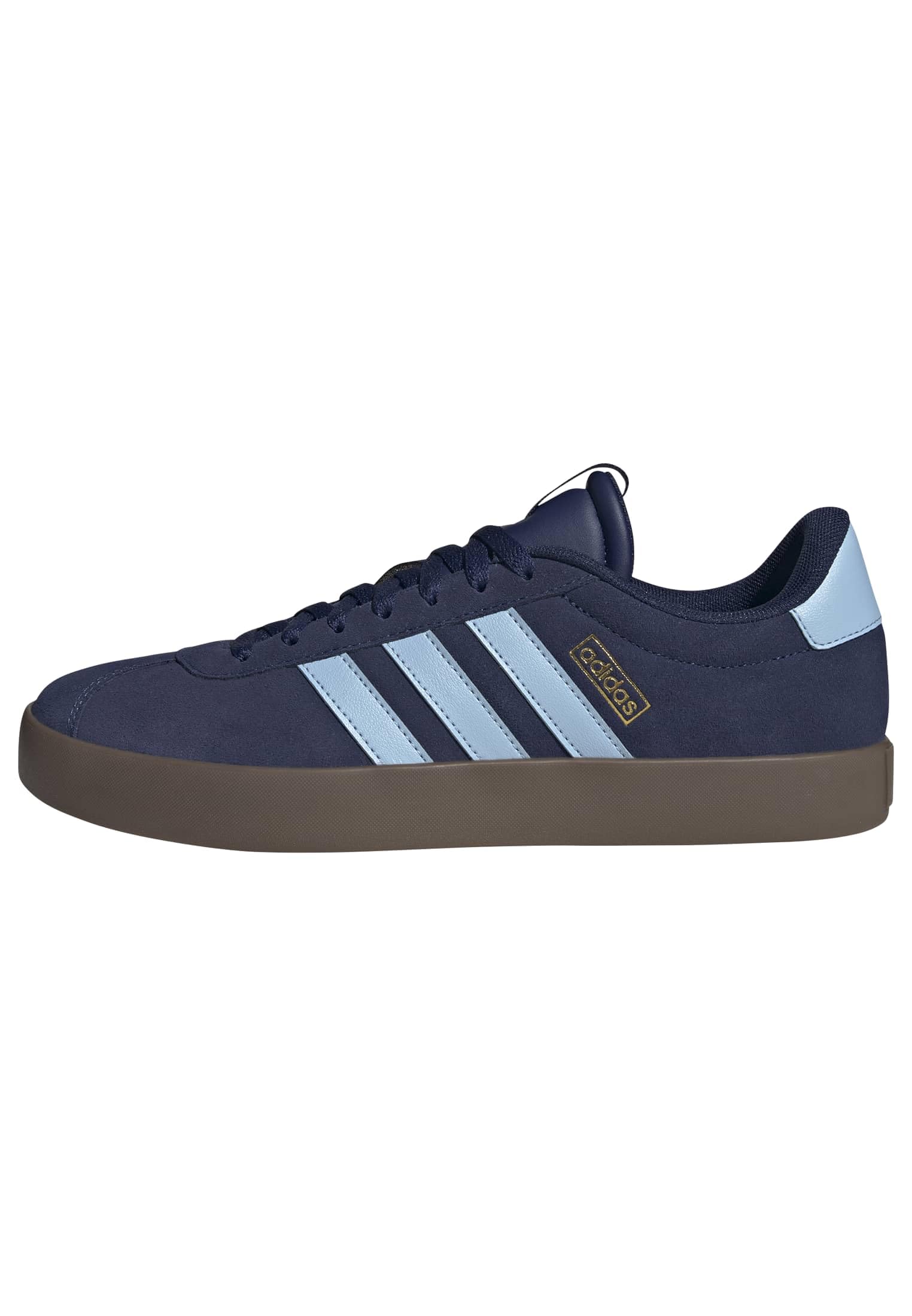 Adidas Uomo VL Court 3.0 Shoes, Dark Blue/Clear Sky/Gold Met., 44 EU