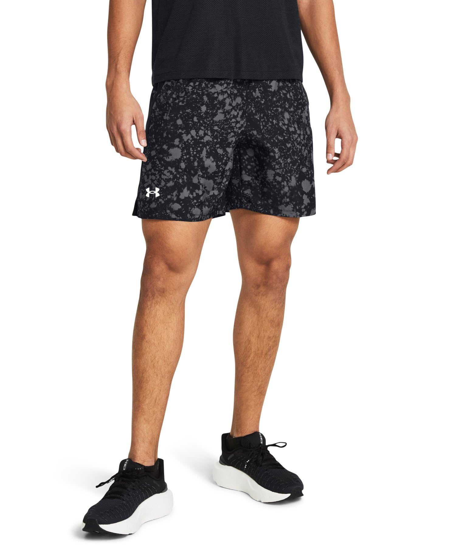 Under Armour UA Launch 7'' Unlined Shorts - Black/Black/Reflective - SM