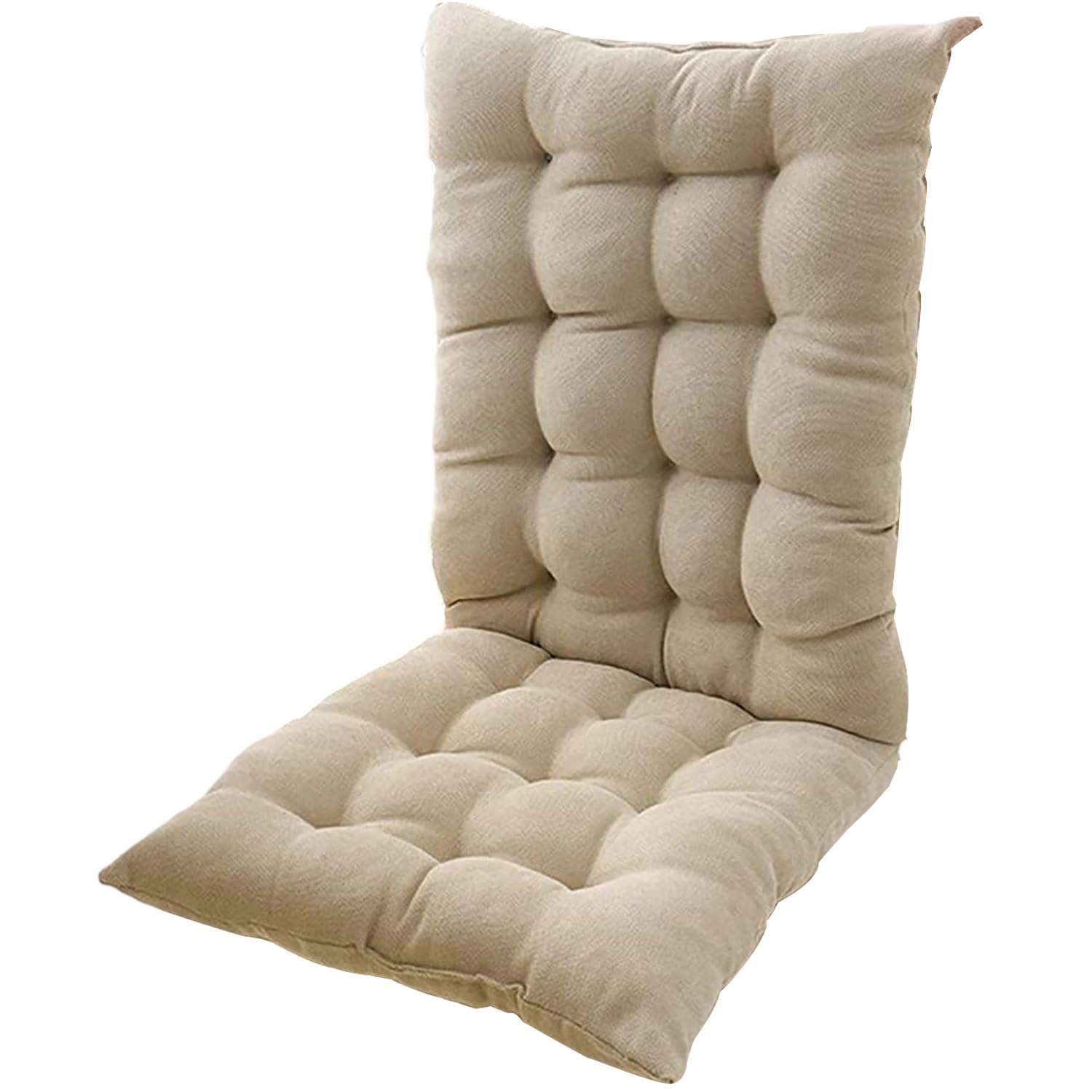 Cojines Acolchados para Sillas de Cocina 40x40x55cm Pack de 1/2/4 Cómodos con Cintas Ideal para Comedor Oficina Jardín Terraza Interior y Exterior.