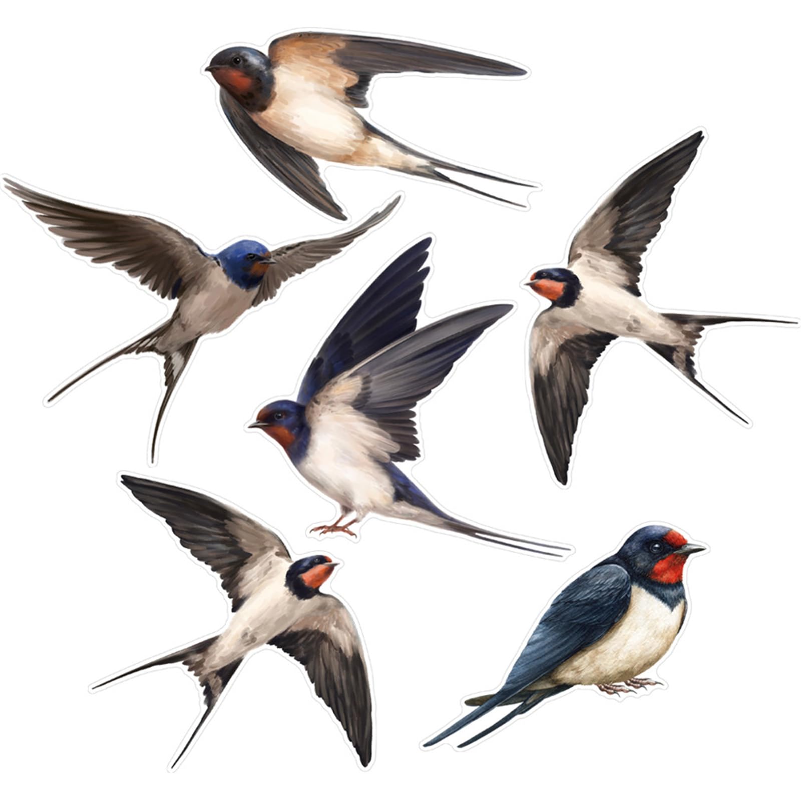 Lerpwige Bird Accidents With Easily Apply Window Decals And Beauty AntiCollision Cling For Glass Protectors Transformative Window