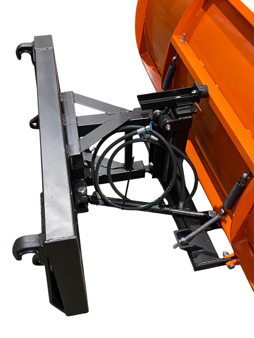 Schneepflug Räumschild Schneeschild Schneeschieber mit Euro Aufnahme Orange / 200 x 75 cm inkl. Hydraulikzubehör