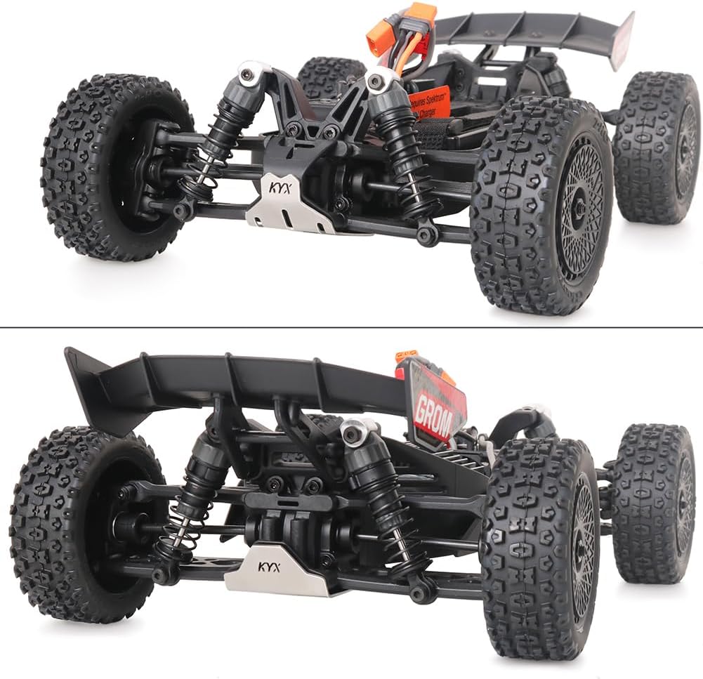 KYX Racing Stainless Steel Chassis Guard Skid Plate Guard Upgrades Parts Accessories for 1/18 RC Car ARRMA Grom Mega