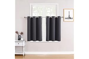 ChrisDowa Small Window Curtains for Kitchen and Bedroom