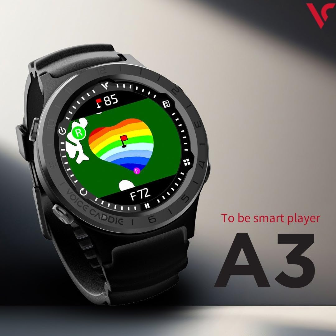 VOICE CADDIE A3 GPSナビ ブラック Amazon | [ボイスキャディ] Voice Caddie A3 時計型ゴルフナビ