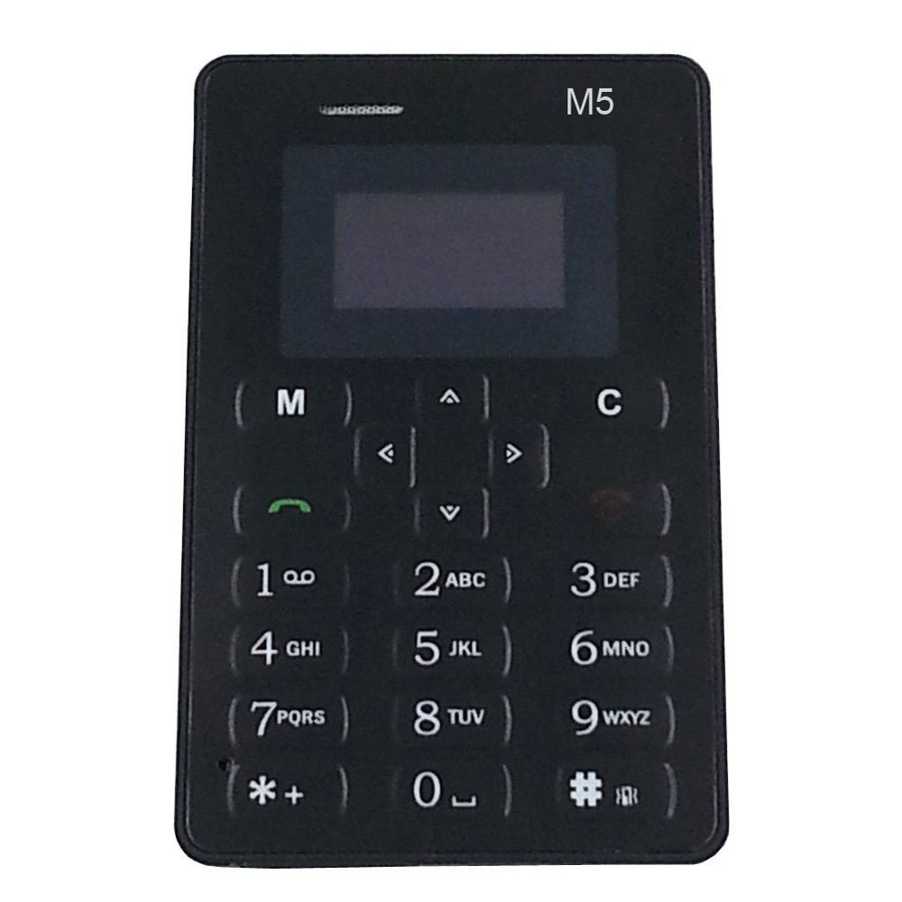 Mini Phone 4.5mm Ultra Thin Pocket Phone M5 (Black) Buy Online in