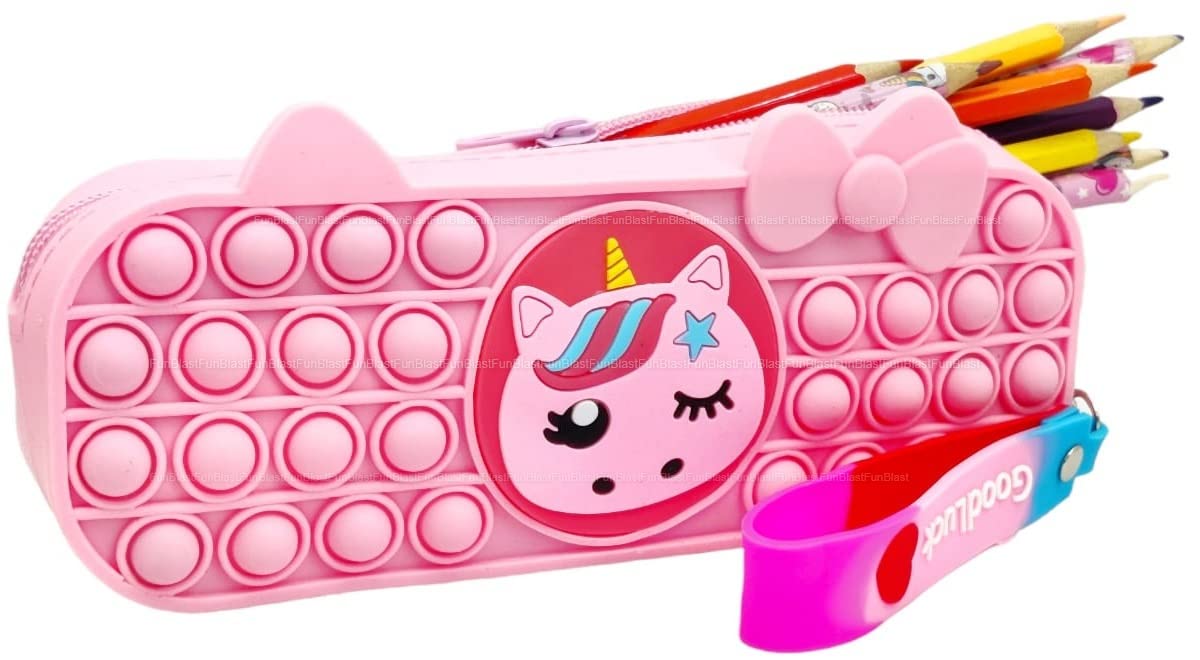 FunBlast Pop it Pouches for Girls – Pencil case pop it Toy, Pop it Stationery Kit – Multi-Functional Zipper Pouch, Pop Bubble Stationery Storage Bag, Return Gift for Kids - (Light Pink) (B0B9B91HCK) Amazon Price History, Amazon Price Tracker