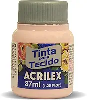 Tinta para Tecido, Fosca, 37 ml, Rosa Bebê, Caixa com 12 Unidades, Acrilex