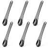 6PCS Mini Metal Makeup Spatula Cosmetic Spoon Tool Reusable Cosmetic Cream Spatulas Skincare Scoop Applicator Facial Massage Beauty Tools for Mixing and Sampling Face Eye Cream Lotions Moisturizers