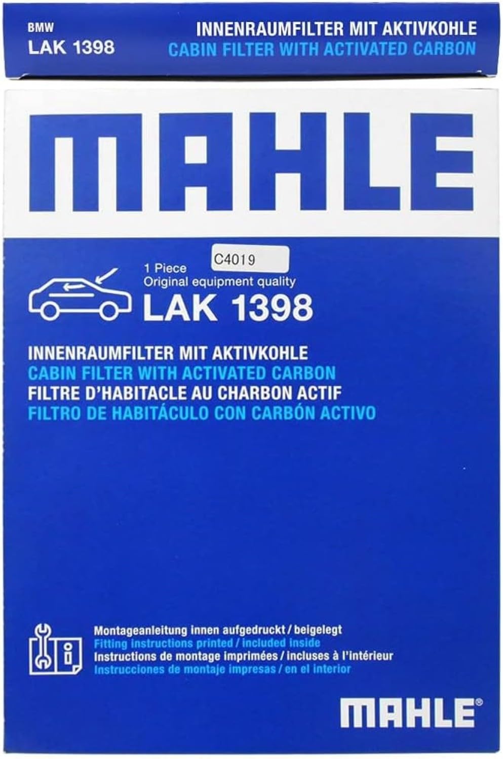 MAHLE Filtro de habitáculo LAK 1398 Filtro de carbón activado Altura: 30,0 Ancho: 212 Longitud: 299,0 Compatible con BMW iX3 G08 3 Touring G21, G81 i4 G26 3 Sedán G20, G80 X3 G01, F97