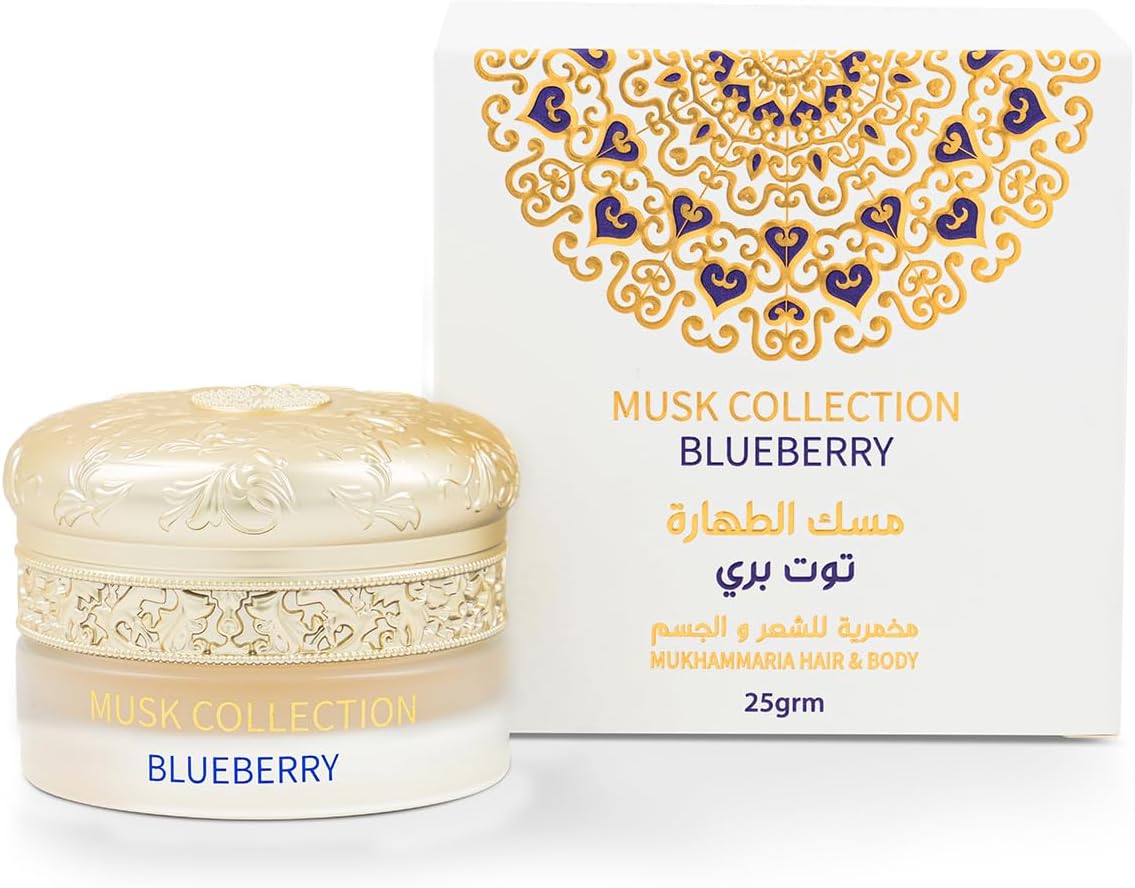 Blueberry Gulf Orchid Perfume Mukhammaria for Body and Hair 25g For Men and W...