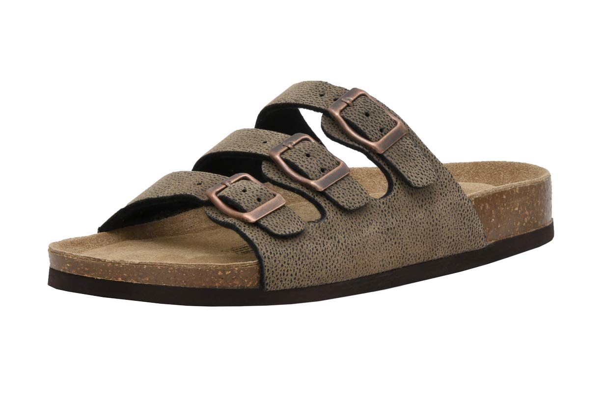 CUSHIONAIRE Women's Lela Cork footbed Sandal with +Comfort
