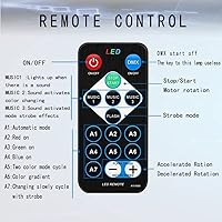 Vista 4 de Mini luces de escenario de DJ para discoteca, bola de discoteca, luces LED de 7 colores, proyector de efectos para karaoke, equipo para iluminación