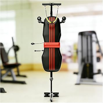 Lumbar Decompression Bench,Cervical Traction Stretch Machine 150KG Load Adjustable Length for Healthy Lifestyle