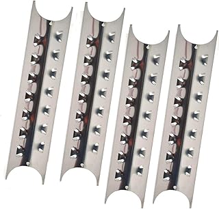 4 Pack Replacement Stainless Steel Heat Plate for Select Gas Grill Models by Brinkmann Pro Series 8410, Charmglow 810-8410-F, Kenmore 148.1637110 and Master Forge E3518-LP, L3218, 2518-3