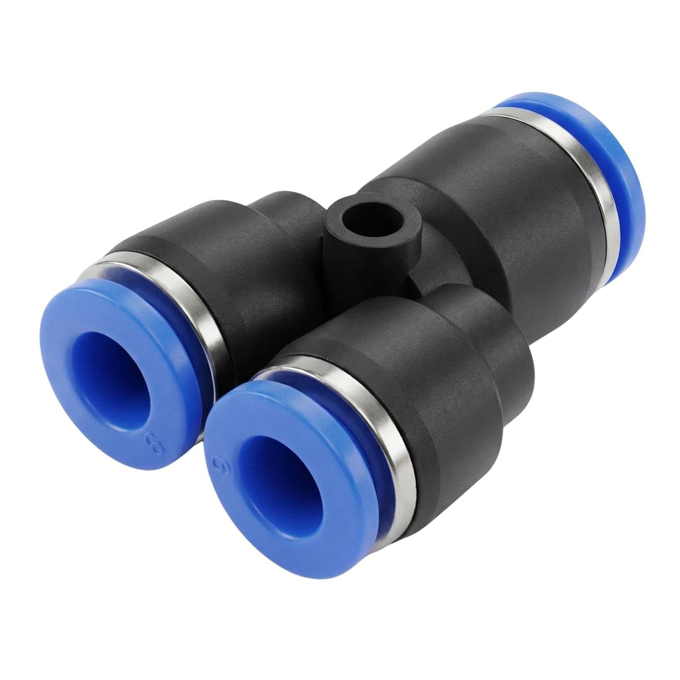 Conector neumático en Y Lumonic reductor de 8mm a 6mm con sistema push-in rápido