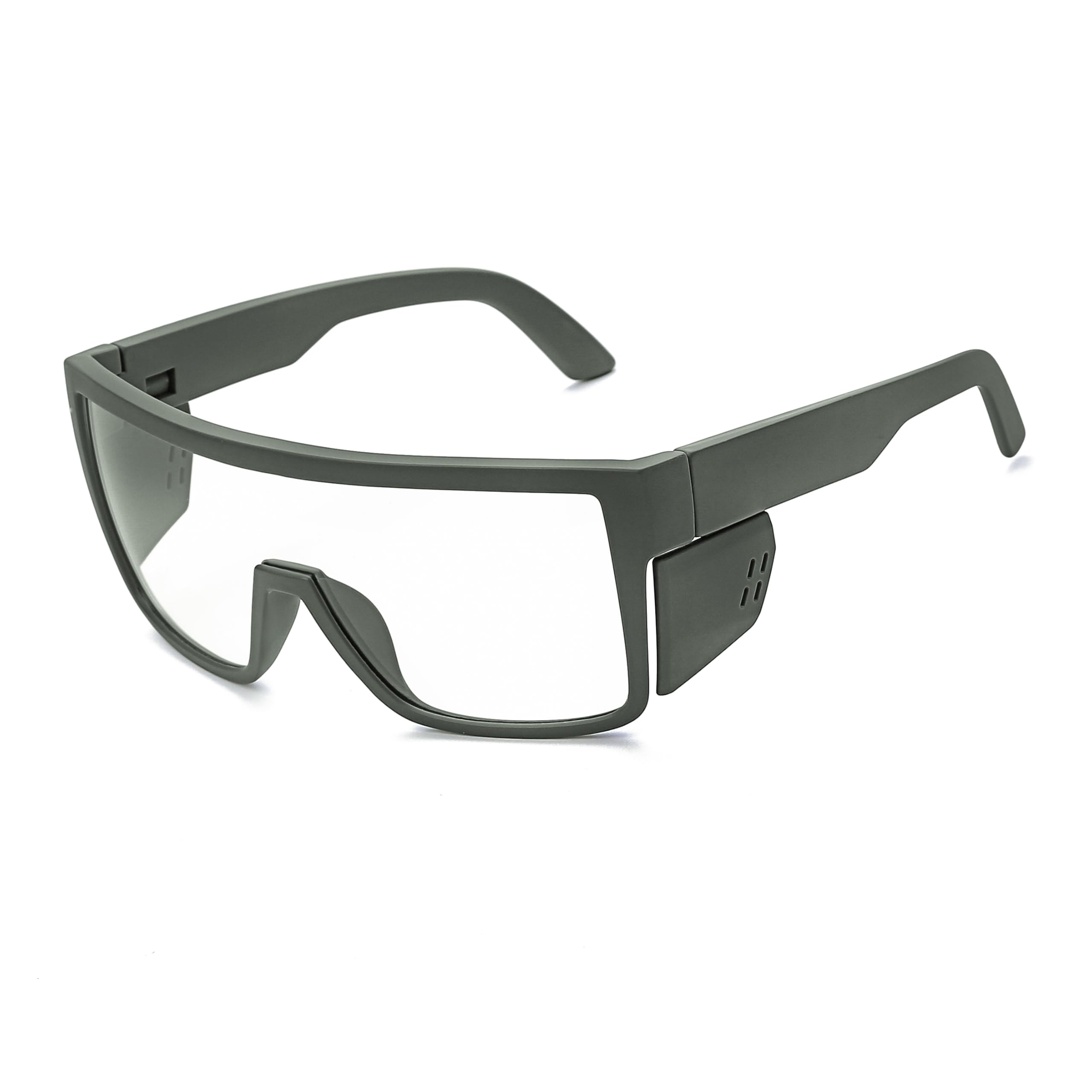 Lunettes de sécurité photochromiques de transition UV400 - Verres gris clair à gris foncé ANSI Z87 - Approuvées contre les chocs
