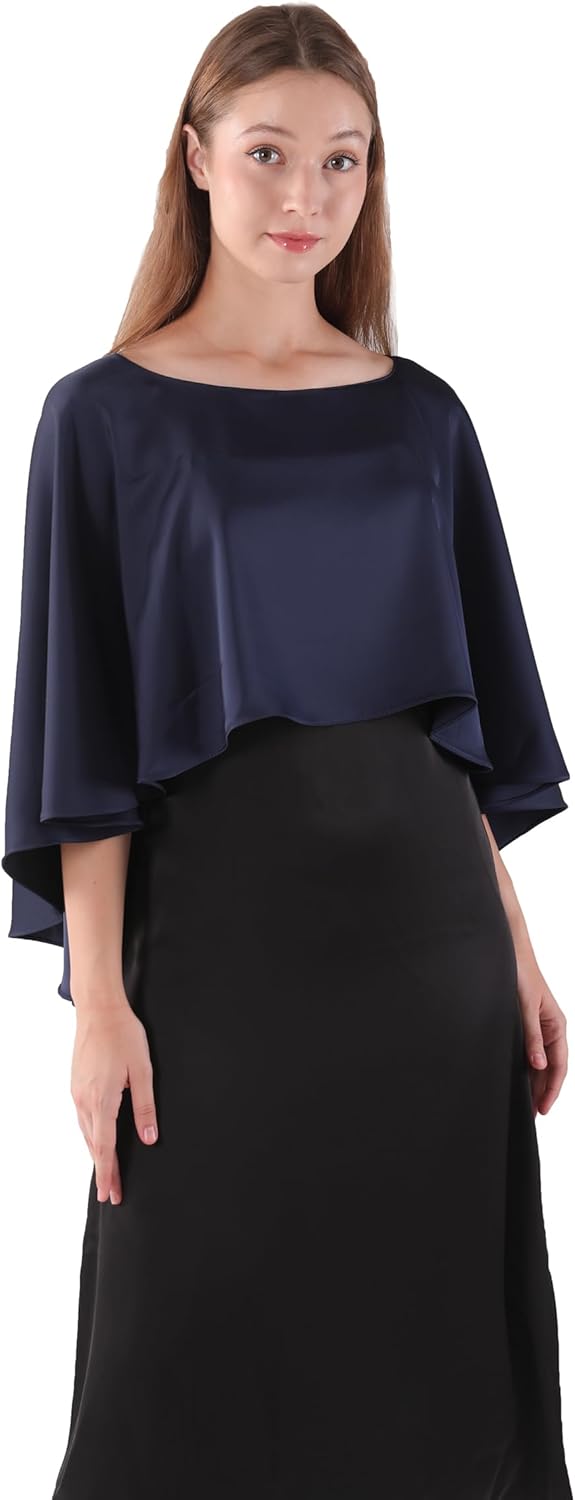 Shawls and Wraps for Evening Dress Stain Capelets for women Elegant shawl Wraps Wedding Cape Cover Up - Image 3