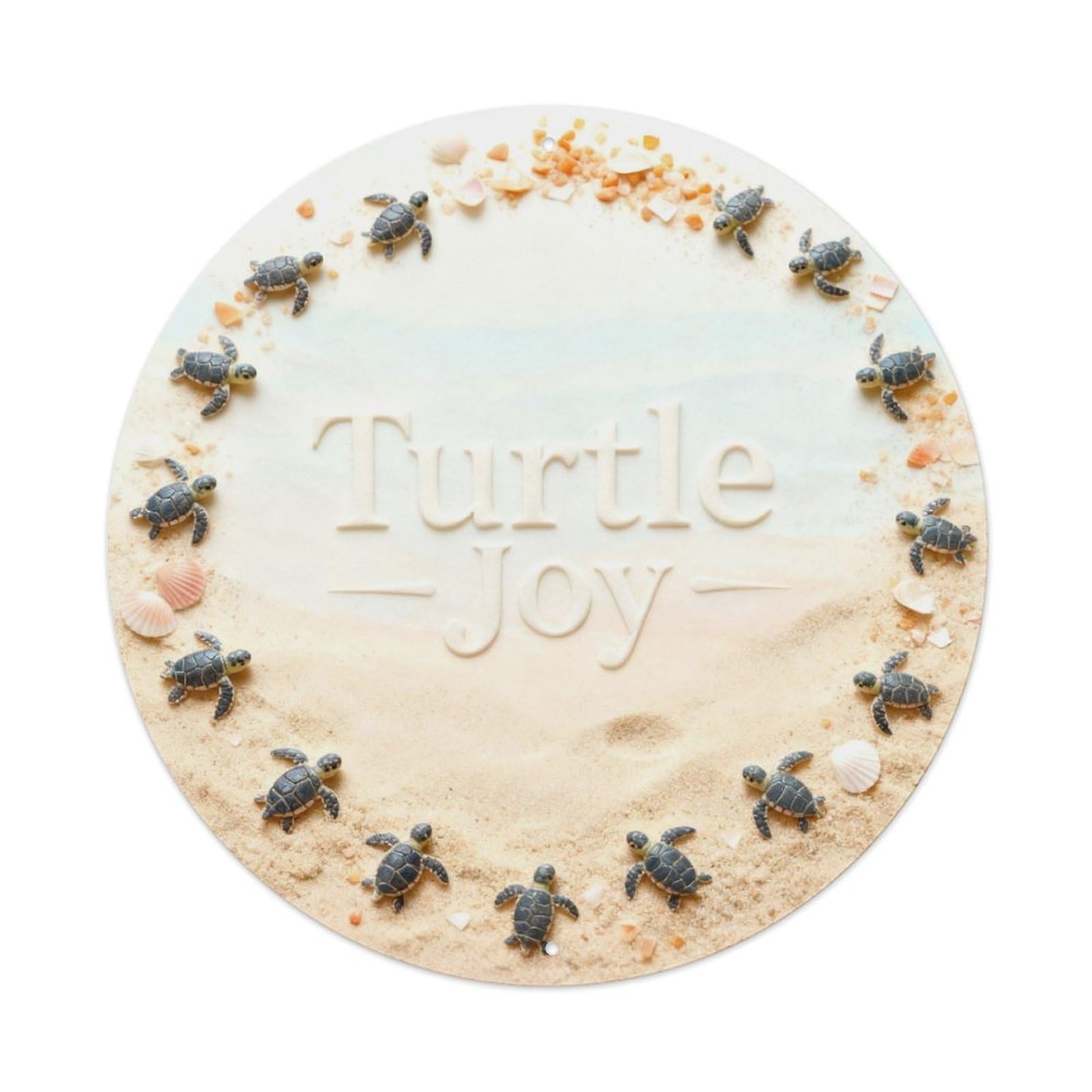 Turtle Joy Metal Tin Sign Plaque