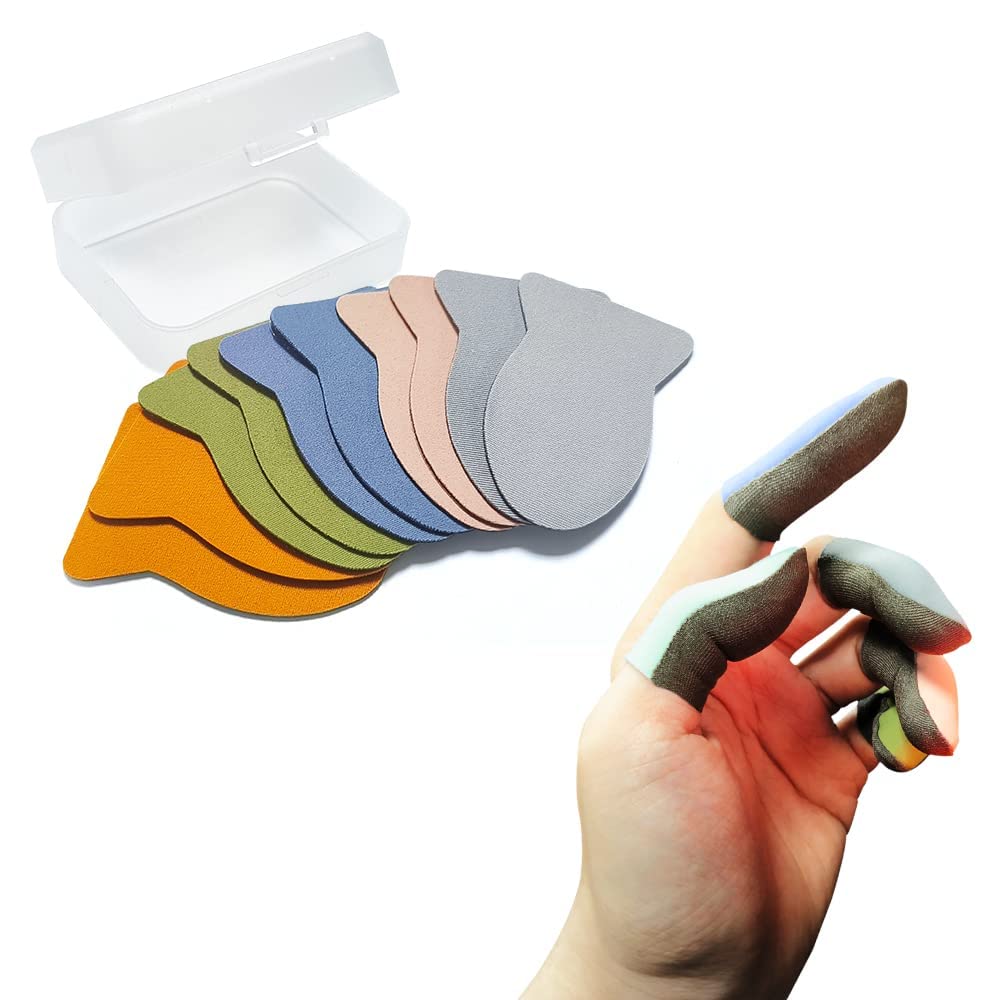 NALACAL Gaming Finger Sleeves, Mobile Phone Gaming Finger Sleeves for PUBG Breathable Fingertips Sweatproof Anti-Slip Fingertip Cover Thumb Gloves,for All Touchscreen Devices,10 Piece