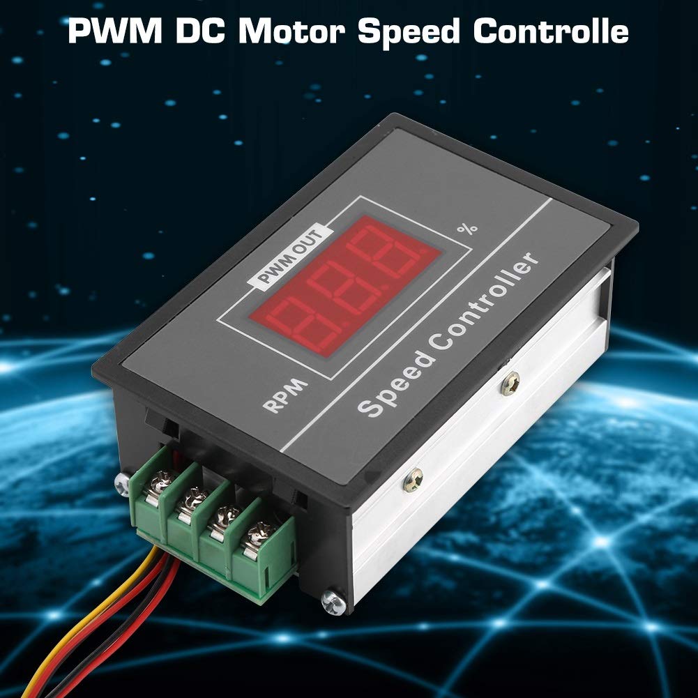 DEWIN Sterownik silnika prądu stałego, 10 szt. DC 6-60 V 12 V 24 V 36 V 48 V 30 A PWM DC regulator prędkości silnika przełącznik rozruchu