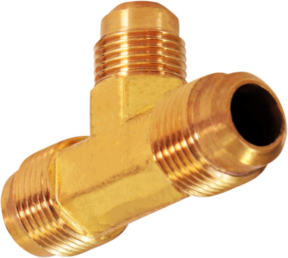 G44S-121238 Flare Tee Pipe Fitting 1/2 x 3/8 O.D. Connections Brass