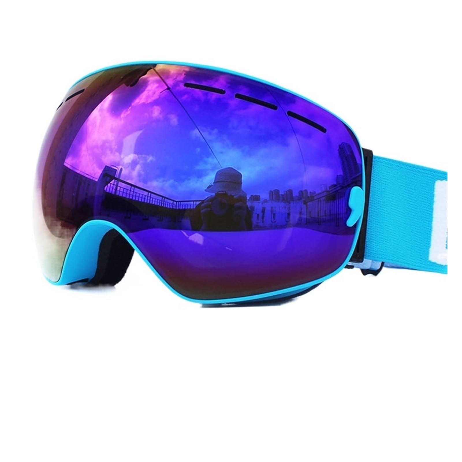Occhiali da sci Occhiali da sci a doppio strato UV400 -fog Occhiali da sci grandi Occhiali da sci Snowboard Occhiali da sci Occhiali da neve con lenti a specchio Occhiali da esterno (Colore: gia